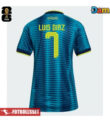 Colombia Luis Diaz #7 Bortatröja Dam VM 2026 Kortärmad